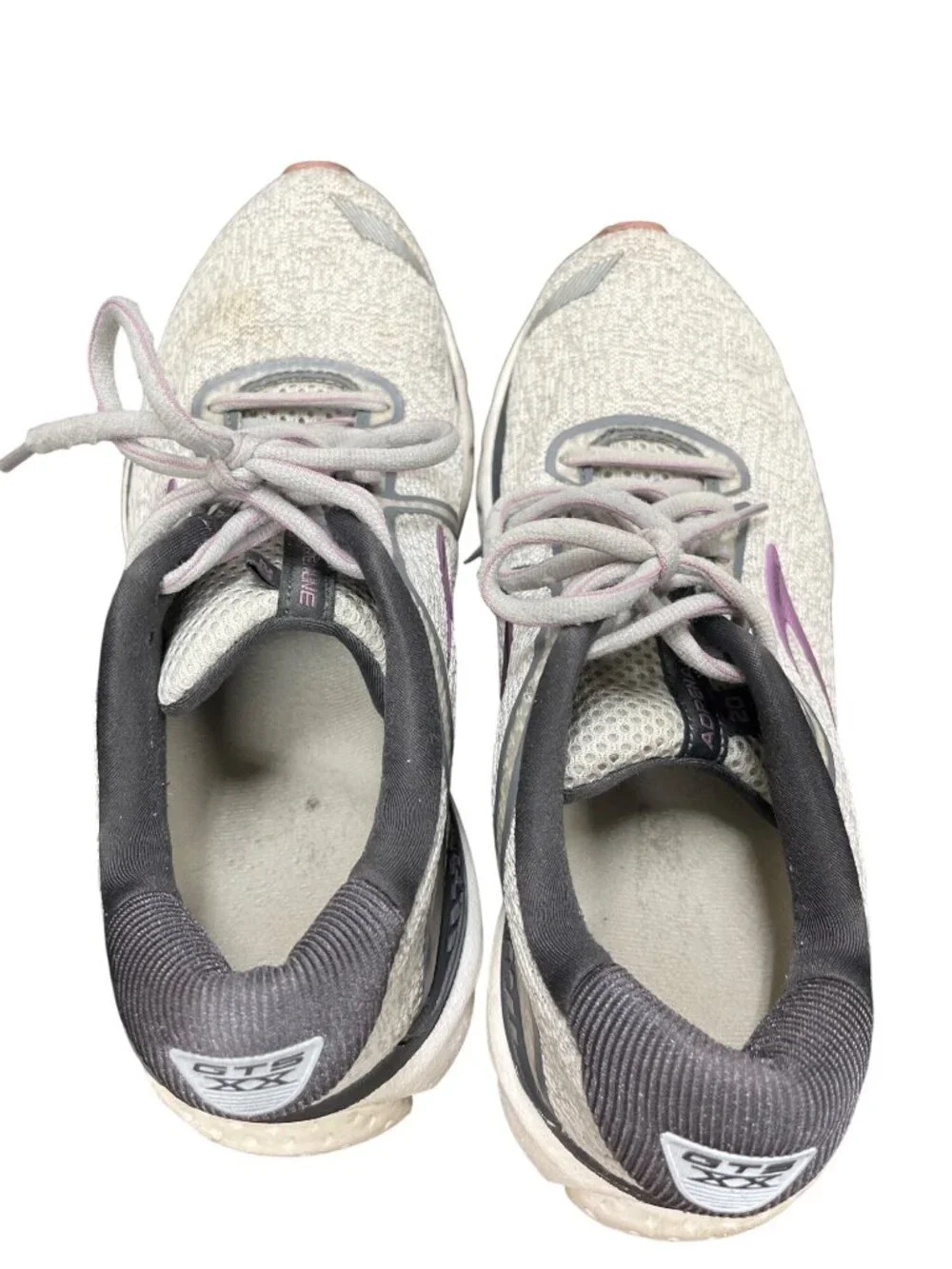 Brooks GTS Adrenaline 20 wms gray pink low walking run sneakers sz 8 SKU 10-604
